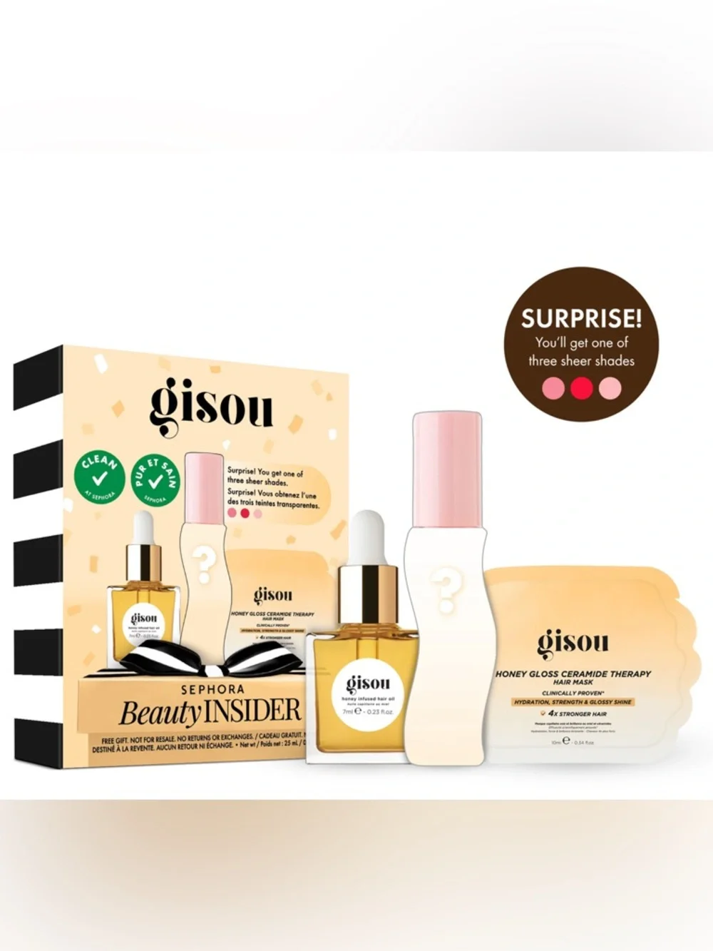 Gisou Sephora Beauty Insider 3 Piece Set NIB